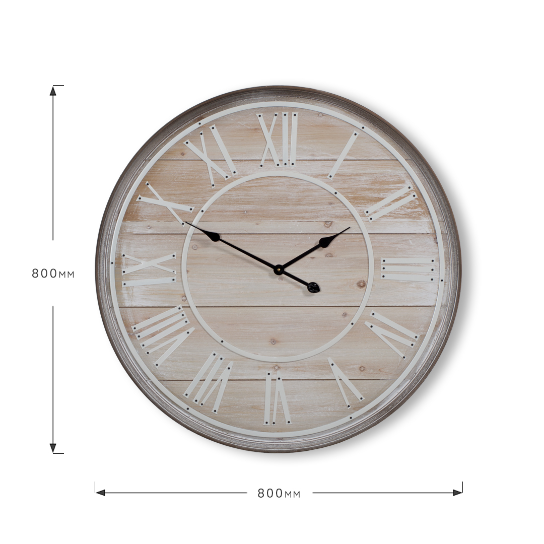 Large wooden clock